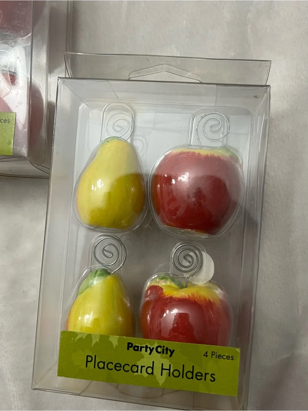 Party City Fruit Placecard Holders in Yellow & Red - 2 Packs